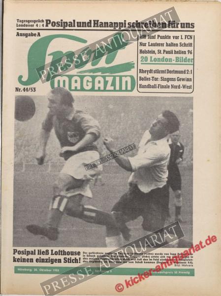 Sportmagazin Nr. 44A, 28.10.1953 bis 03.11.1953