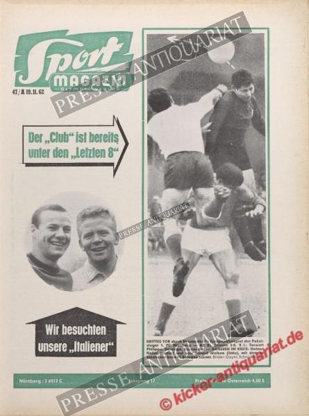 Sportmagazin Nr. 47A, 19.11.1962 bis 25.11.1962