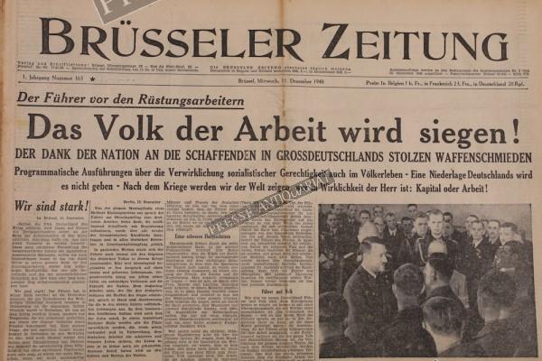 Brüsseler Zeitung, 11.12.1940