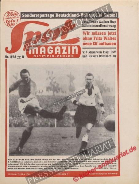 Sportmagazin Nr. 11B, 15.03.1956 bis 21.03.1956