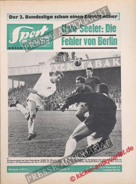 Sportmagazin Nr. 45A, 09.11.1964 bis 15.11.1964