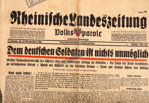 Rheinische Landeszeitung, 05.05.1941