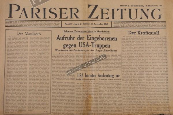 Pariser Zeitung, 27.11.1942