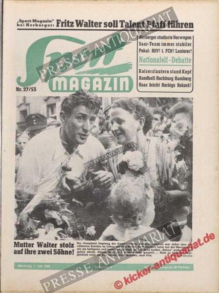 Sportmagazin Nr. 27A, 01.07.1953 bis 07.07.1953