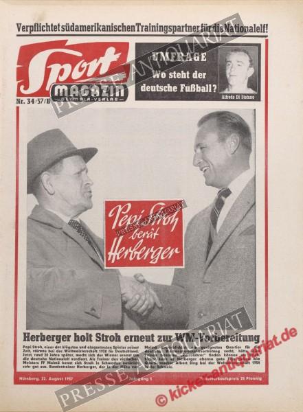 Sportmagazin Nr. 34B, 22.08.1957 bis 28.08.1957