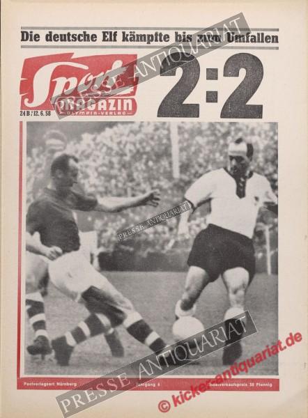 Sportmagazin Nr. 24B, 12.06.1958 bis 18.06.1958
