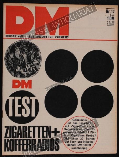 DM Die Deutsche Mark Zeitschrift mit dem Warentest, 04.06.1962 bis 17.06.1962