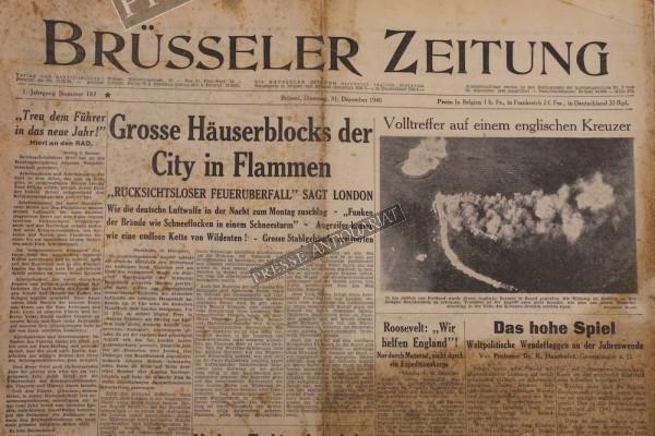 Brüsseler Zeitung, 31.12.1940