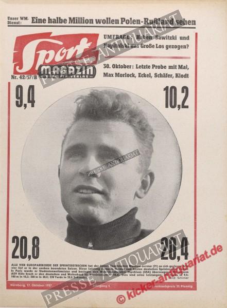 Sportmagazin Nr. 42B, 17.10.1957 bis 23.10.1957
