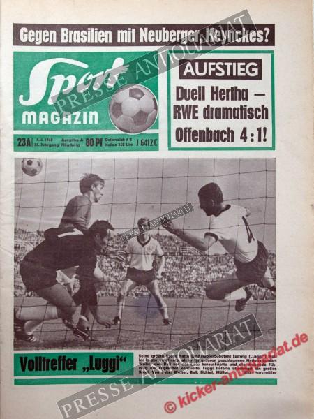 Sportmagazin Nr. 23A, 04.06.1968 bis 10.06.1968