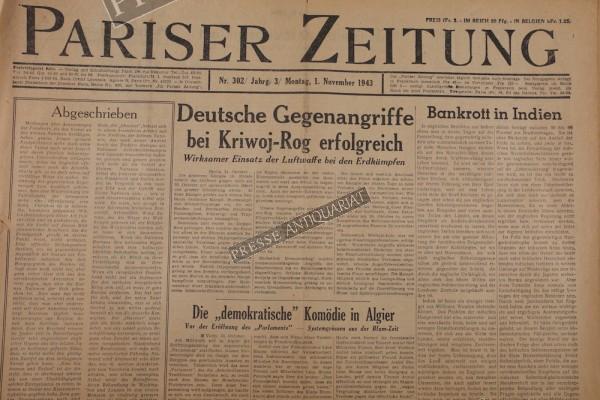 Pariser Zeitung, 01.11.1943