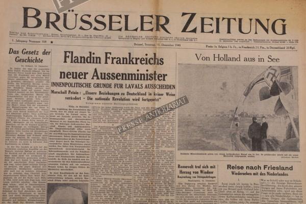 Brüsseler Zeitung, 15.12.1940