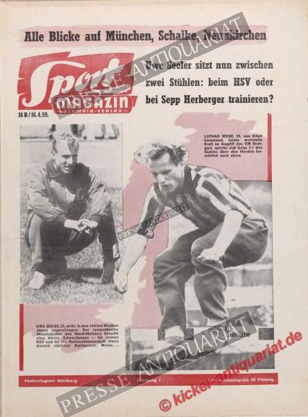 Sportmagazin Nr. 16B, 16.04.1959 bis 22.04.1959