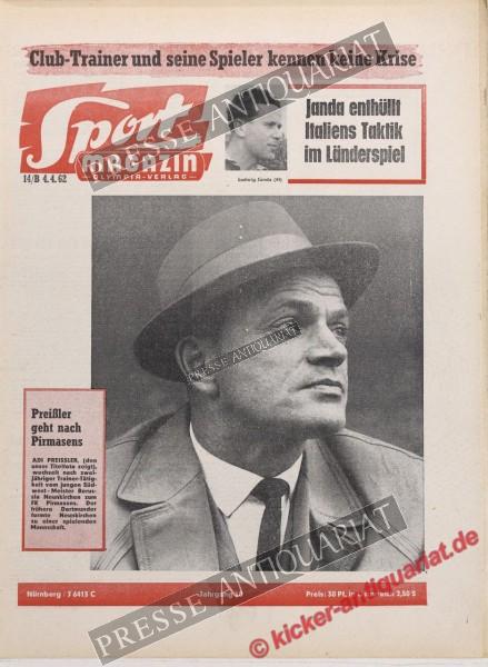 Sportmagazin Nr. 14B, 04.04.1962 bis 10.04.1962