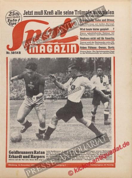 Sportmagazin Nr. 50B, 16.12.1954 bis 22.12.1954