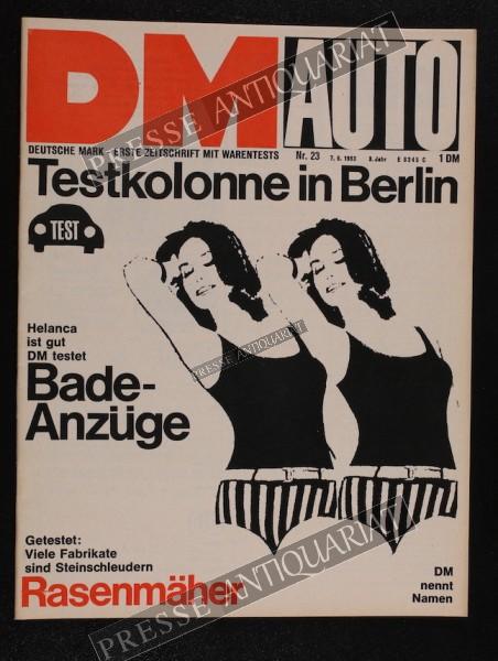 DM Die Deutsche Mark Zeitschrift mit dem Warentest, 07.06.1963 bis 13.06.1963