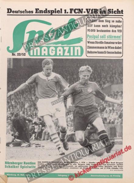 Sportmagazin Nr. 22A, 28.05.1952 bis 03.06.1952