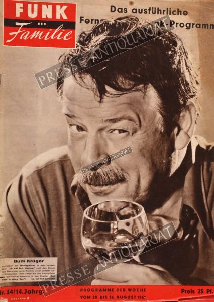 Funk und Familie, 20.08.1961 bis 26.08.1961