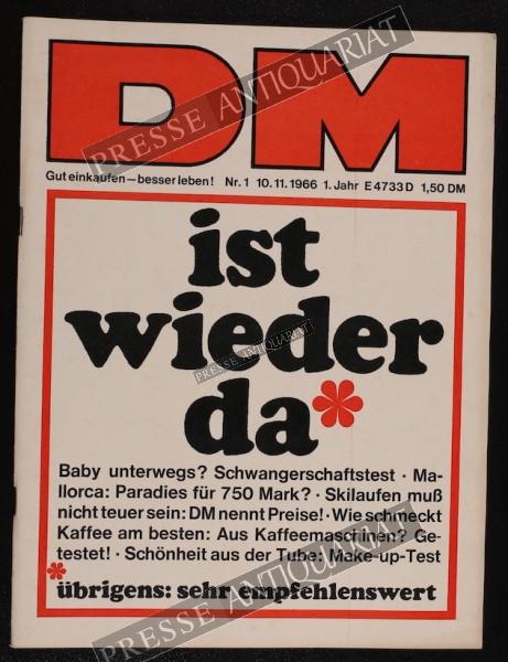 DM Die Deutsche Mark Zeitschrift mit dem Warentest, 10.11.1966 bis 23.11.1966