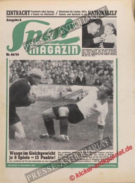 Sportmagazin Nr. 46A, 15.11.1954 bis 21.11.1954