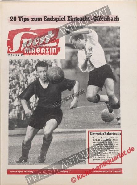 Sportmagazin Nr. 26B, 25.06.1959 bis 01.07.1959