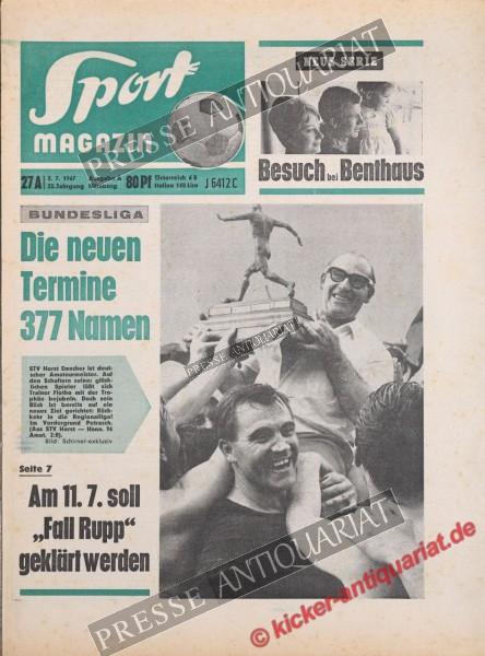 Sportmagazin Nr. 27A, 03.07.1967 bis 09.07.1967