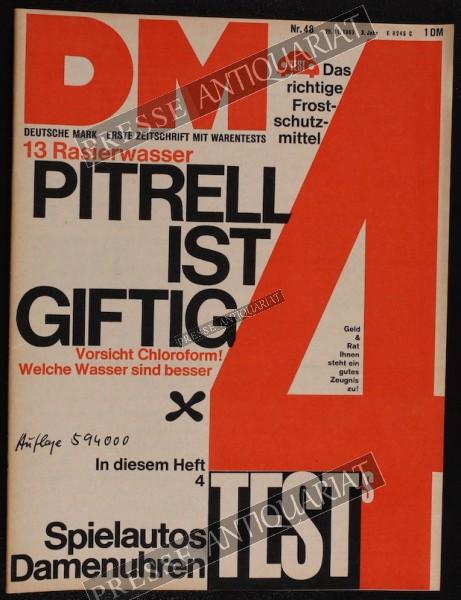 DM Die Deutsche Mark Zeitschrift mit dem Warentest, 29.11.1963 bis 05.12.1963