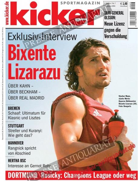 Kicker Sportmagazin Nr. 7, 15.01.2004 bis 21.01.2004