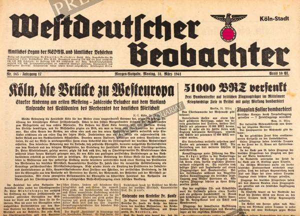 Westdeutscher Beobachter, 31.03.1941