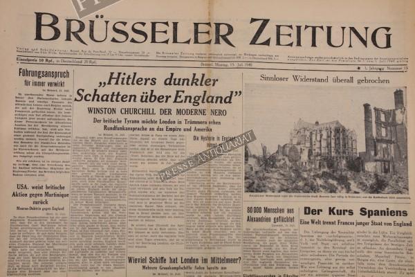 Brüsseler Zeitung, 15.07.1940