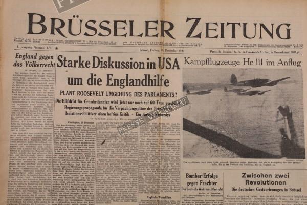Brüsseler Zeitung, 20.12.1940