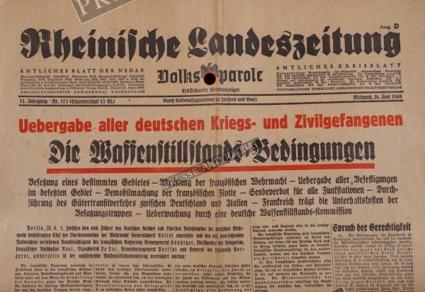 Rheinische Landeszeitung, 26.06.1940