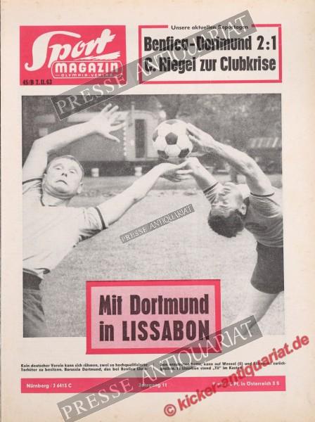 Sportmagazin Nr. 45B, 07.11.1963 bis 13.11.1963