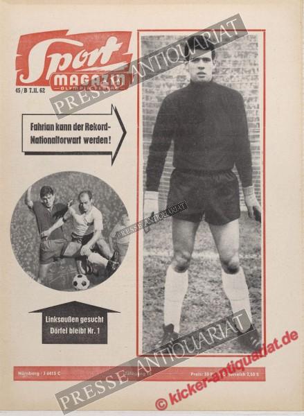 Sportmagazin Nr. 45B, 07.11.1962 bis 13.11.1962