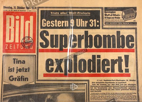 Bild Zeitung, 24.10.1961