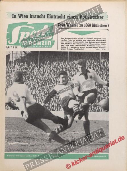 Sportmagazin Nr. 11A, 14.03.1960 bis 20.03.1960