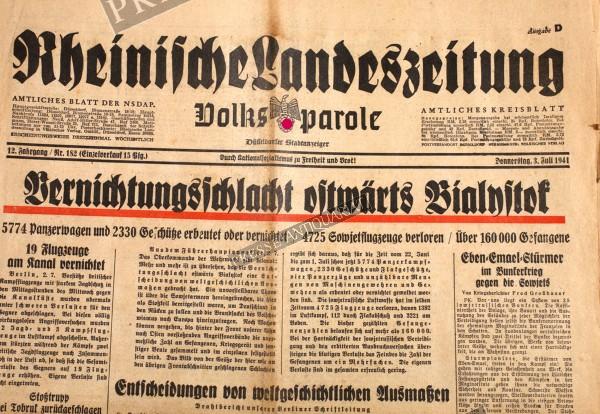 Rheinische Landeszeitung, 03.07.1941