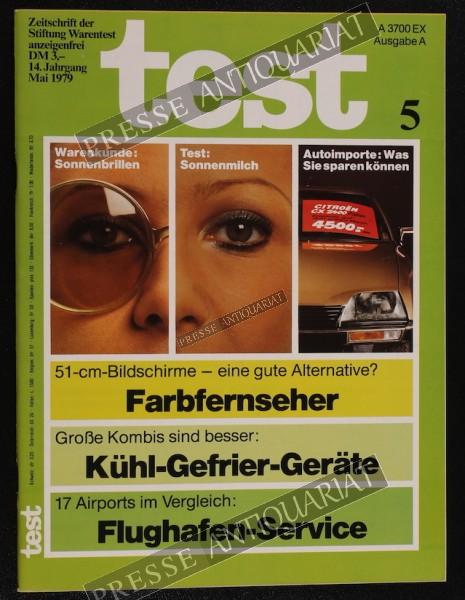 Test Zeitung der Stiftung Warentest, 01.05.1979 bis 31.05.1979