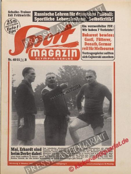 Sportmagazin Nr. 40B, 06.10.1955 bis 12.10.1955