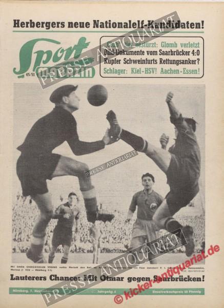 Sportmagazin Nr. 45, 07.11.1951 bis 13.11.1951