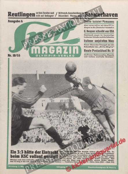 Sportmagazin Nr. 18A, 02.05.1955 bis 08.05.1955