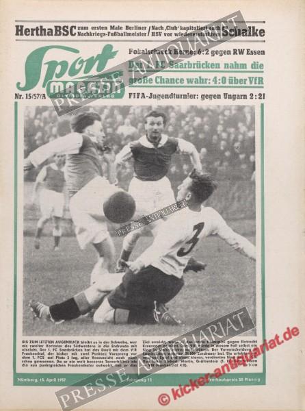 Sportmagazin Nr. 15A, 15.04.1957 bis 21.04.1957