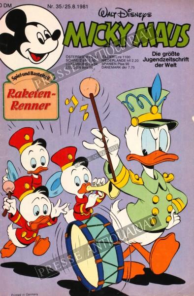 Micky Maus Comic, 25.08.1981 bis 31.08.1981