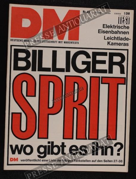 DM Die Deutsche Mark Zeitschrift mit dem Warentest, 04.11.1965 bis 10.11.1965