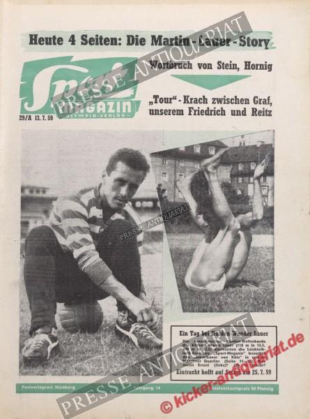 Sportmagazin Nr. 28A, 13.07.1959 bis 19.07.1959