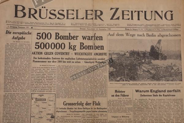 Brüsseler Zeitung, 16.11.1940