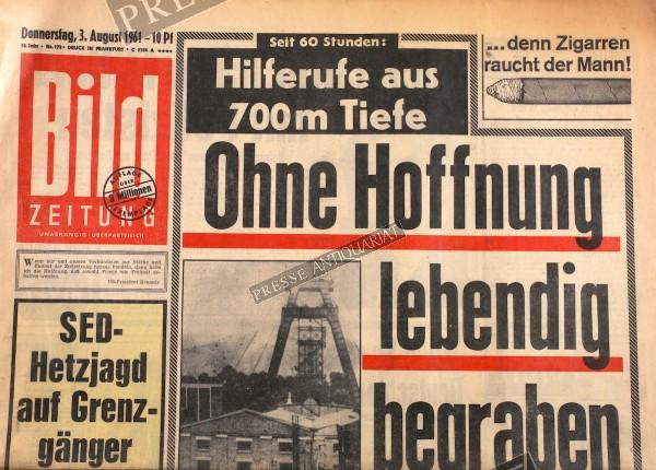 Bild Zeitung, 03.08.1961