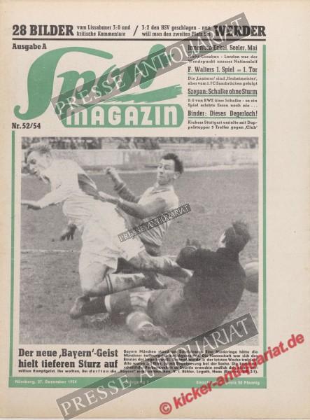 Sportmagazin Nr. 52A, 27.12.1954 bis 02.01.1955