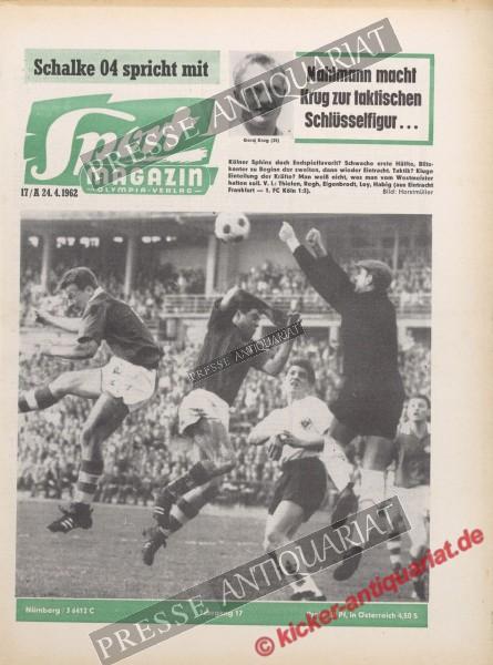 Sportmagazin Nr. 17A, 24.04.1962 bis 30.04.1962