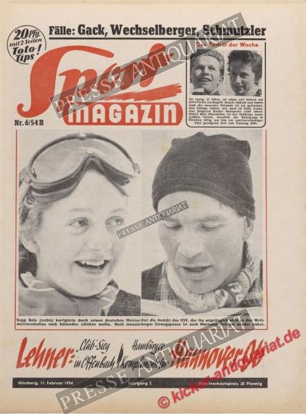 Sportmagazin Nr. 6B, 11.02.1954 bis 17.02.1954